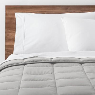 Light Gray Solid Down Alternative Comforter (Full/Queen) - Made By Design™