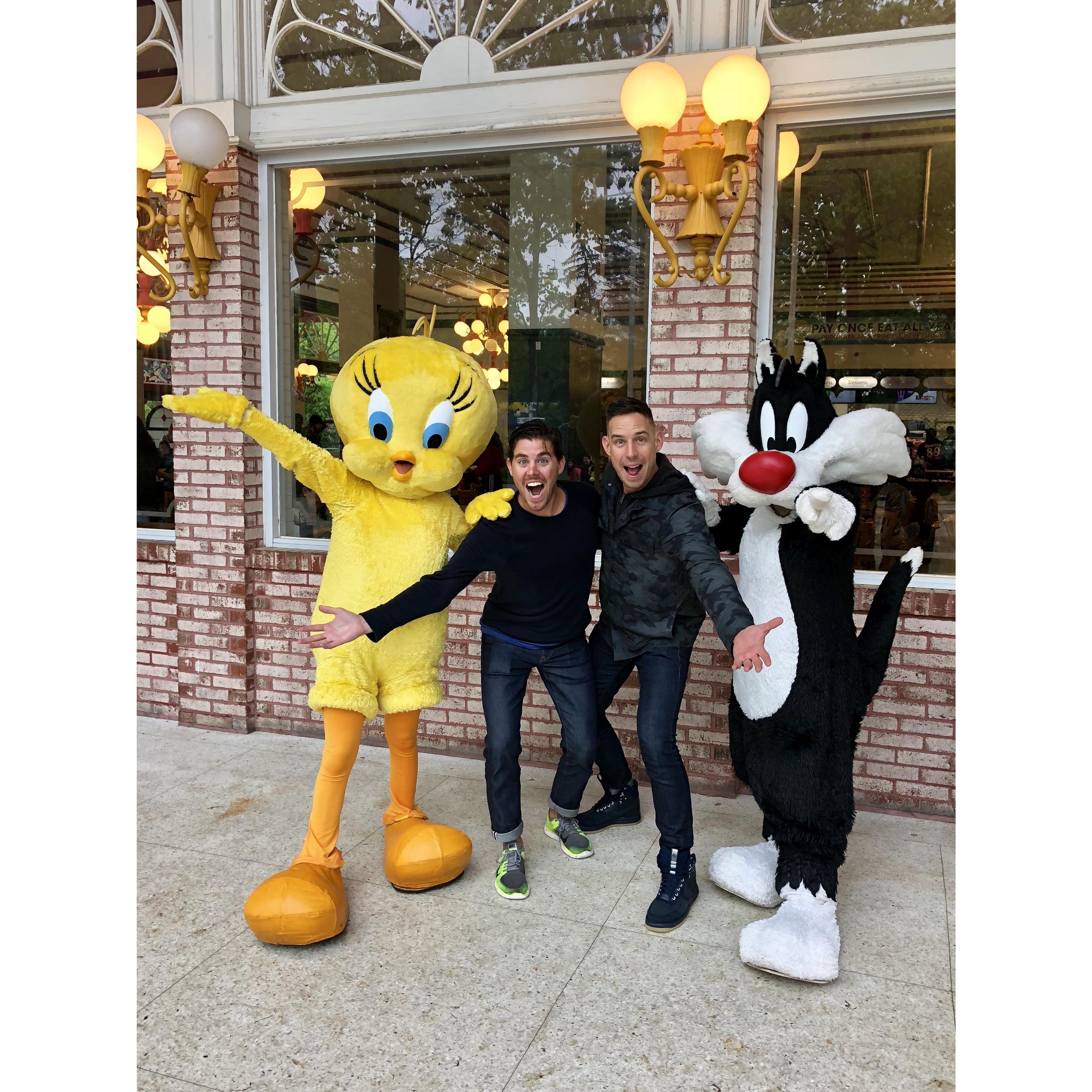 We love theme parks! This was at Six Flags Great Adventure in New Jersey.