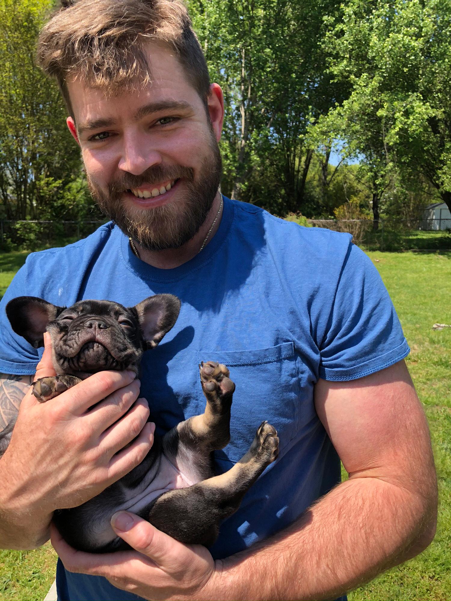 Little baby Cora and her daddy.