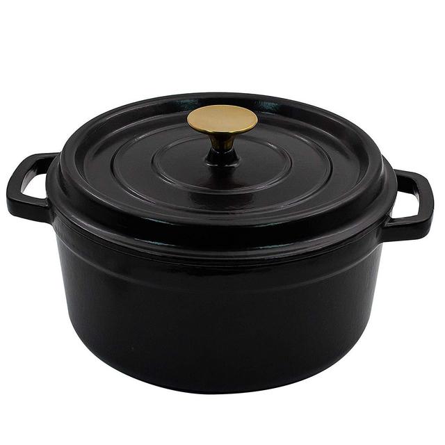 AIDEA Enameled Cast Iron Matte Dutch Oven Pot with Lid-3 Quart All-round for Preparing Low and Slow Cooking Meals