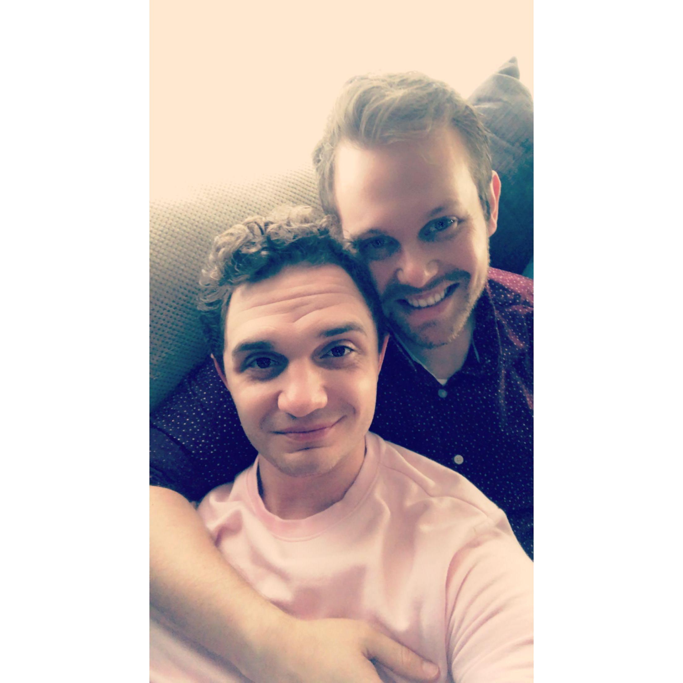 Our first in-person photo together