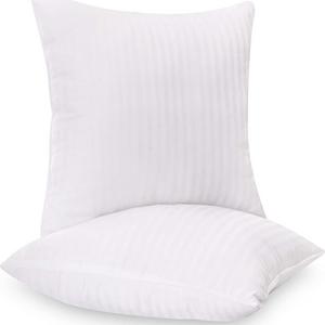 Utopia Bedding Decorative Pillow Insert (2 Pack) - Square 18 x 18 Sofa & Bed Pillow - Polyester Cotton Indoor White Pillows
