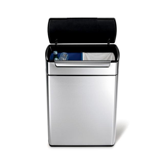 Simplehuman 46-Liter Touch-Bar Recycling Can