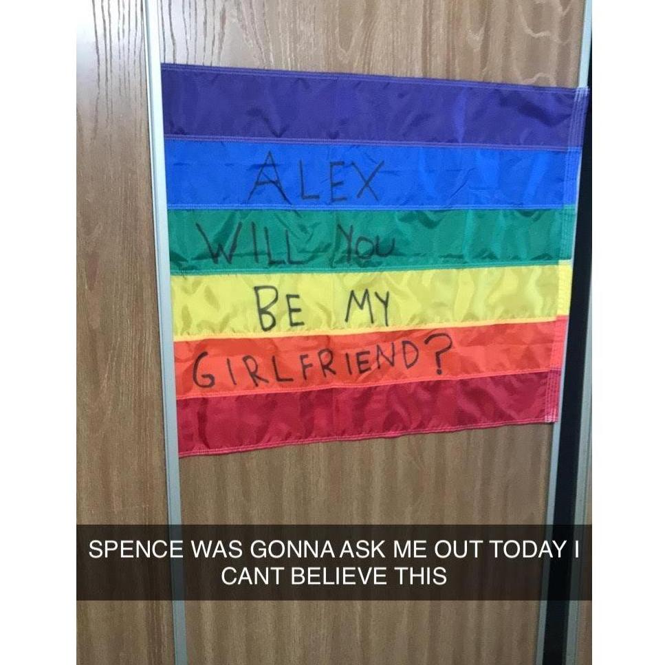 When Spencer asked Alex to be his girlfriend on the same Alex asked him out!