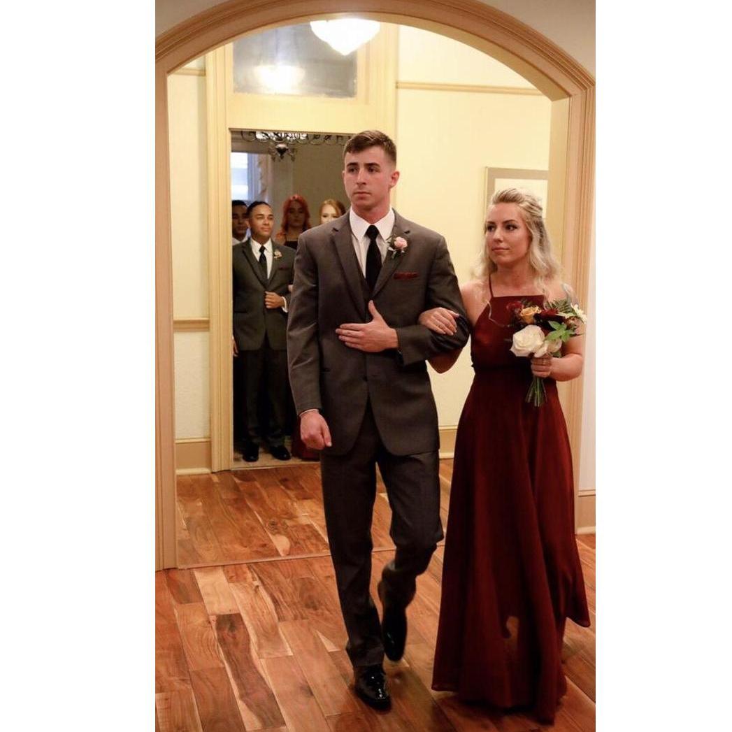 Our first time being in a wedding together.