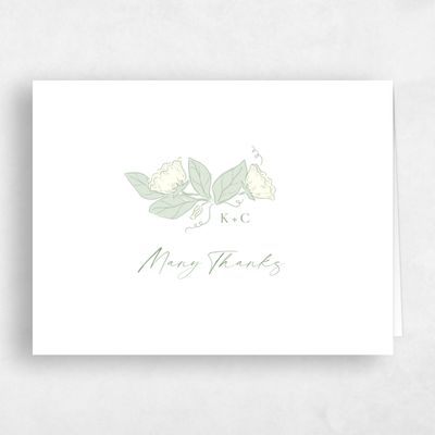 Bright Sage, Green Wedding Thank You - Bennett Landscape