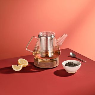 Orient+ Glass Teapot & Tuto Warmer Set