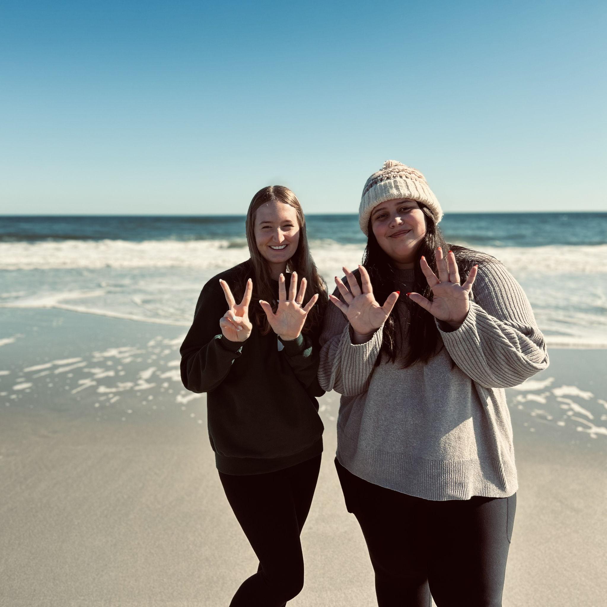 Our bridesmaid & the bride's friend of 17 years