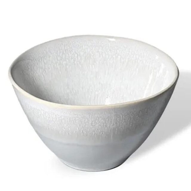 White Lily Valley Ceramic Bowls, Set of 4