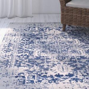 7x10 Hillsby Oriental Blue Area Rug