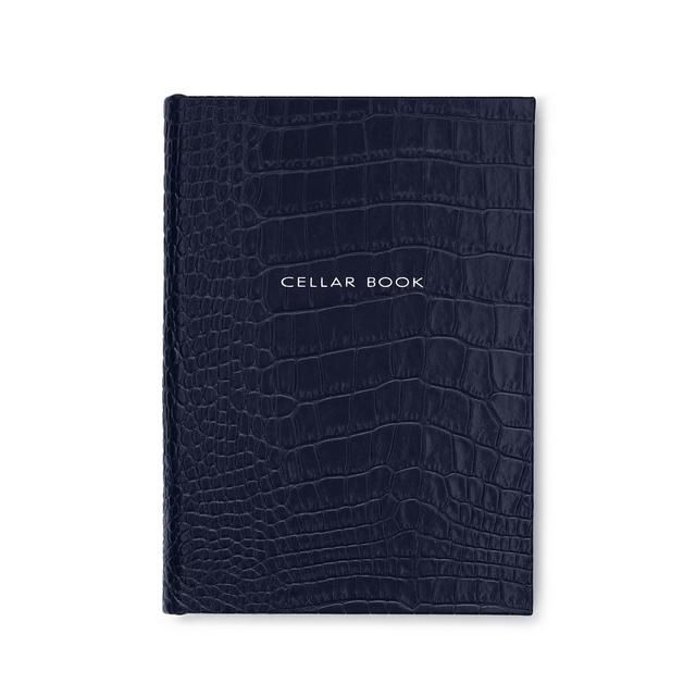 Hardbound Cellar Book in Mara, Navy
