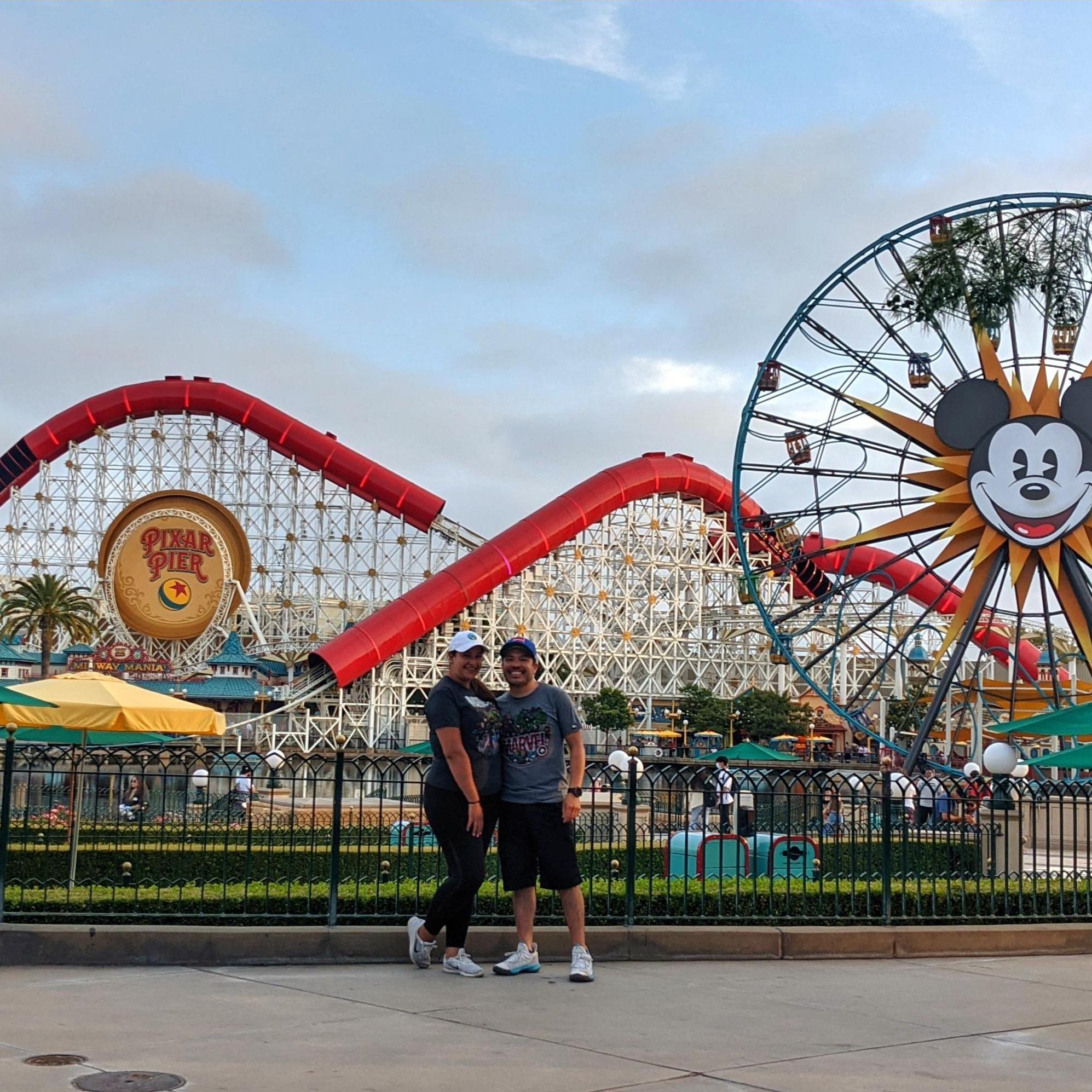 At the happiest place on earth with my favorite person