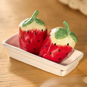 Foster Strawberry Salt & Pepper Shakers