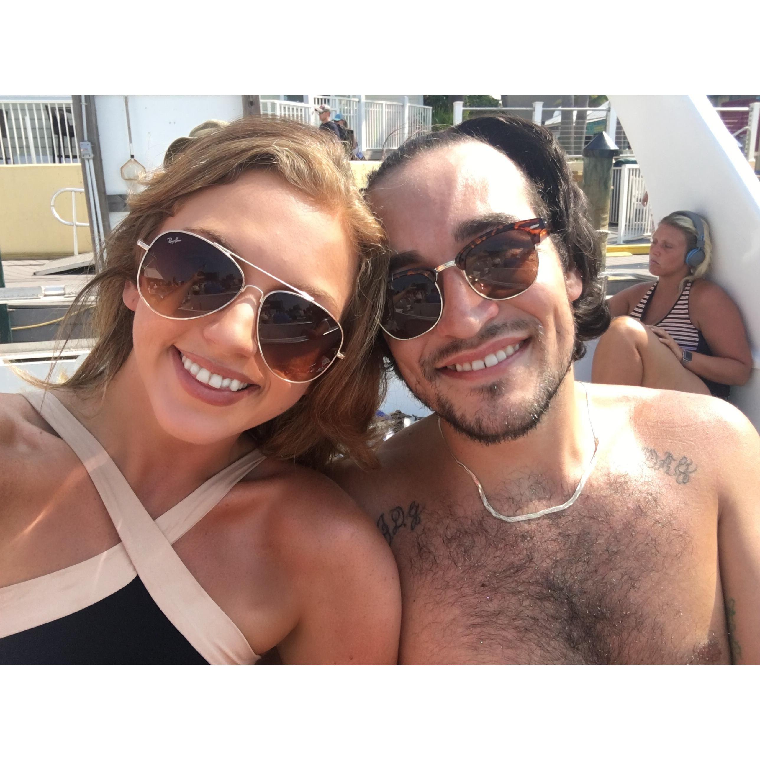 On one our favorite annual trips to Destin, onboard the Sea Blaster Dolphin cruise
