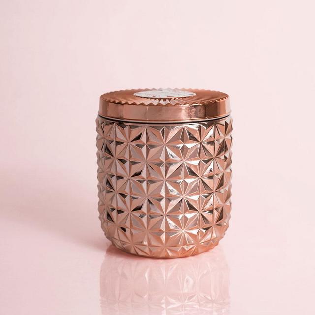 Pink Grapefruit & Prosecco Jumbo Gilded Faceted Jar, 30 oz
