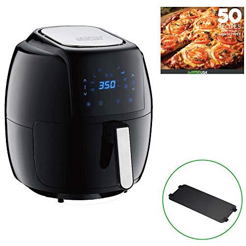 GoWISE USA GW22931 8-in-1 Digital Air Fryer with Recipe Book, 7-Qt, Black