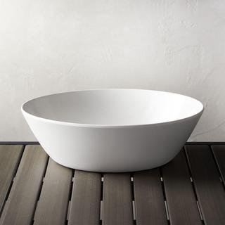 Lunea Melamine White Serving Bowl