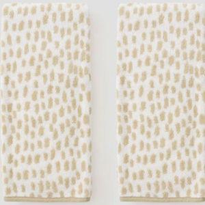 Patterned Hand Towels (pair)