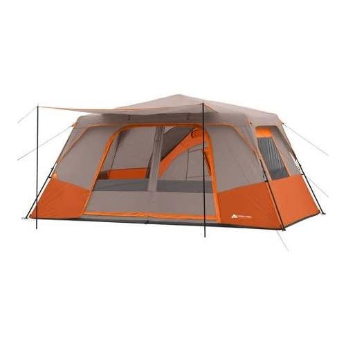 Ozark Trail 11 Person 3 Room 14' x 14' Instant Cabin Tent (Orange)