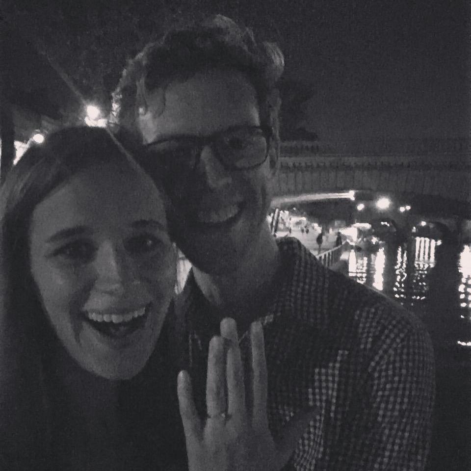 The night we got engaged in Paris!
