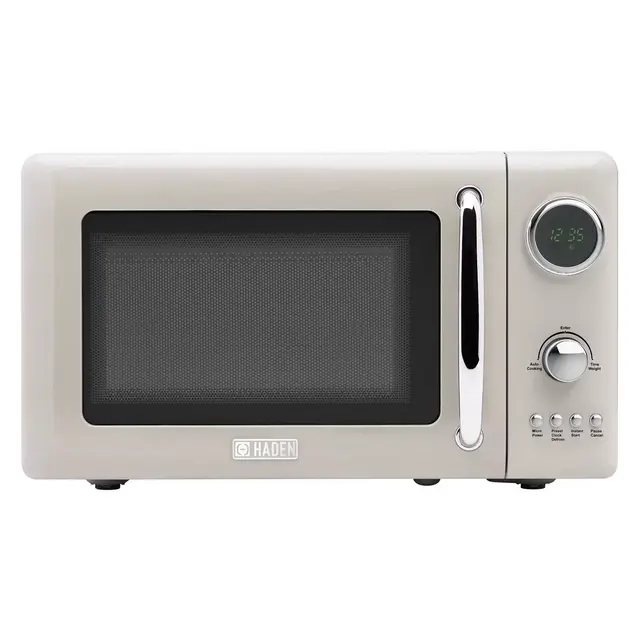 HADEN 700W Compact Countertop Microwave Over Putty