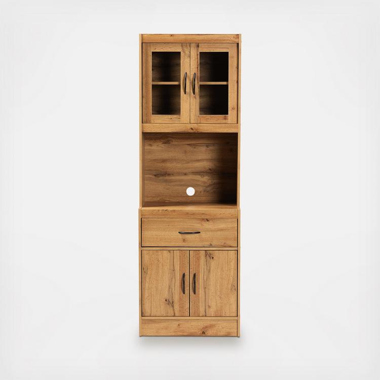 Baxton Studio Laurana Kitchen Cabinet and Hutch Zola