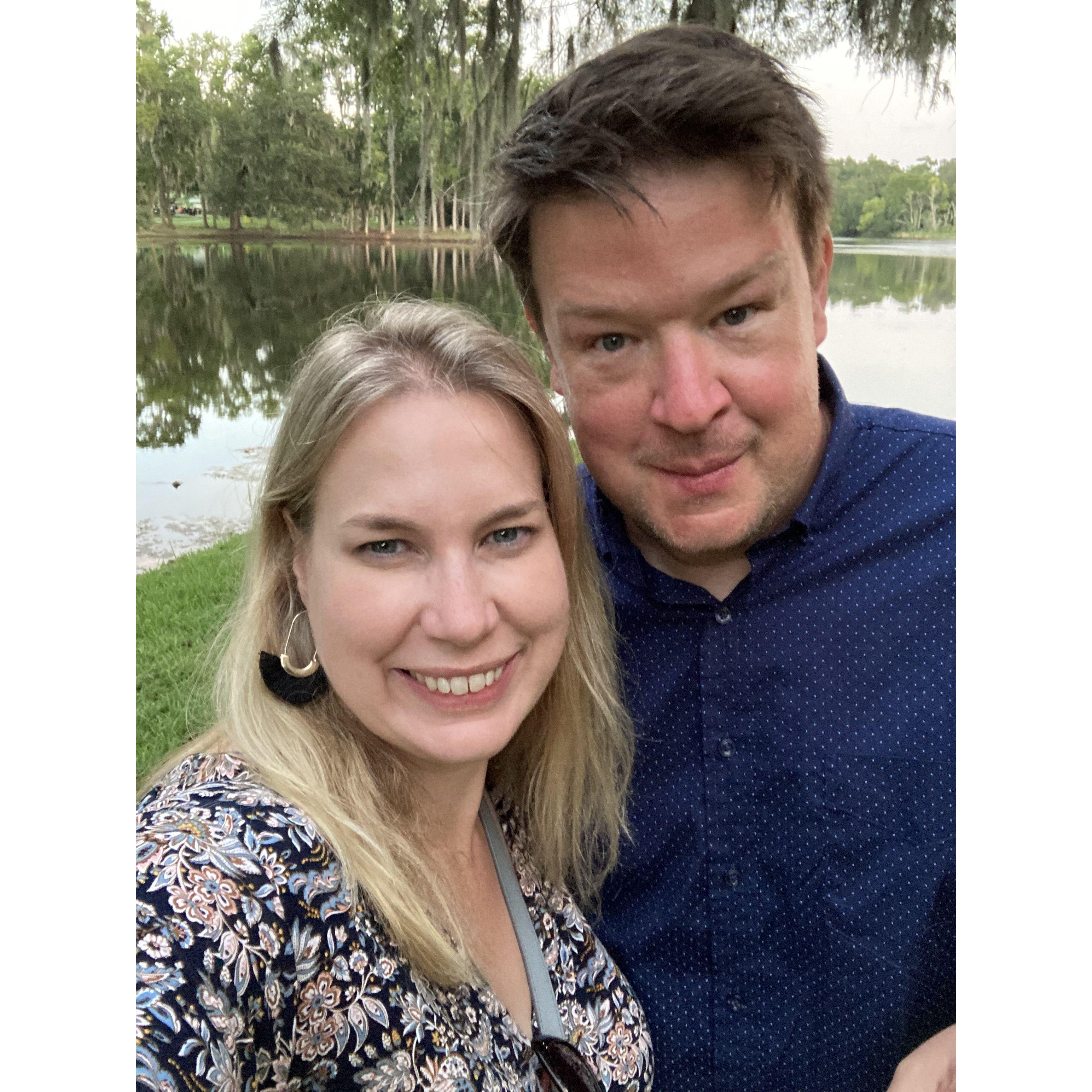 At Lake Alice for Rob's graduation for Florida University