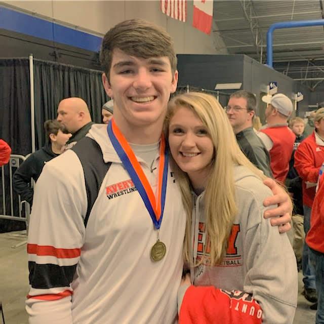 When Lucas' wrestling team won the state championship our senior year of high school!