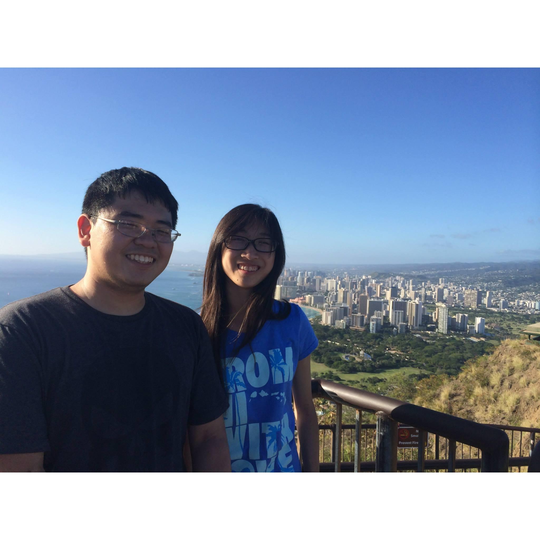 Diamond head hike, Christmas 2015