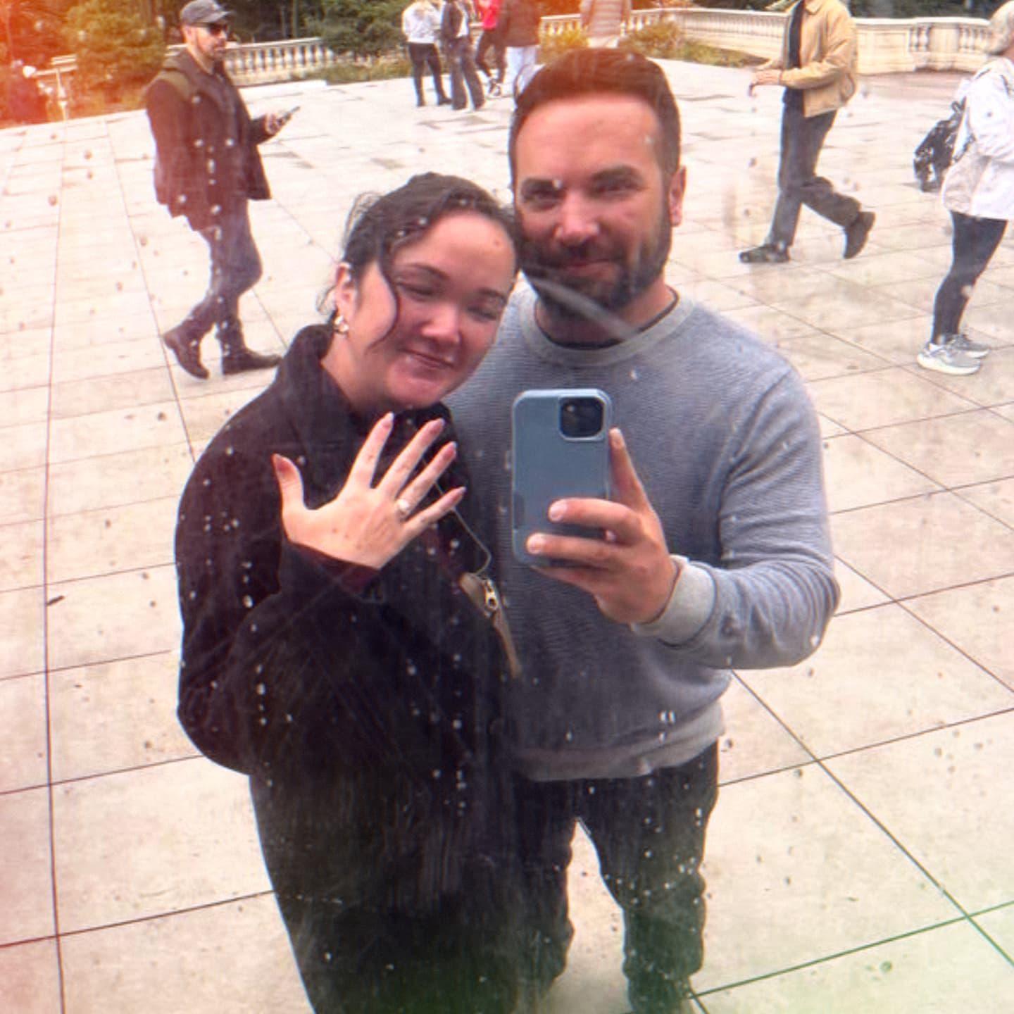 After our engagement in Chicago (ft. The Bean)