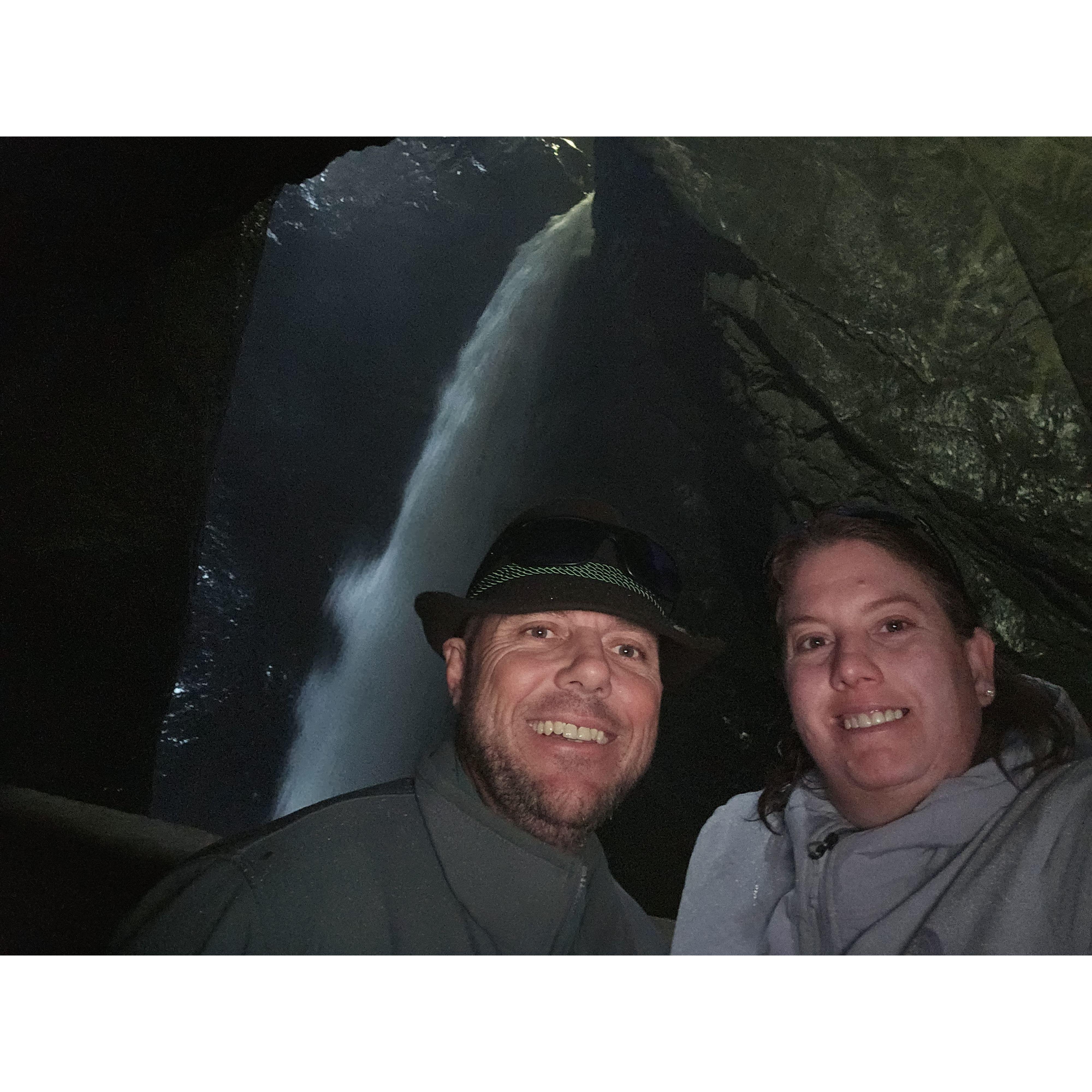 Night climb to the waterfall