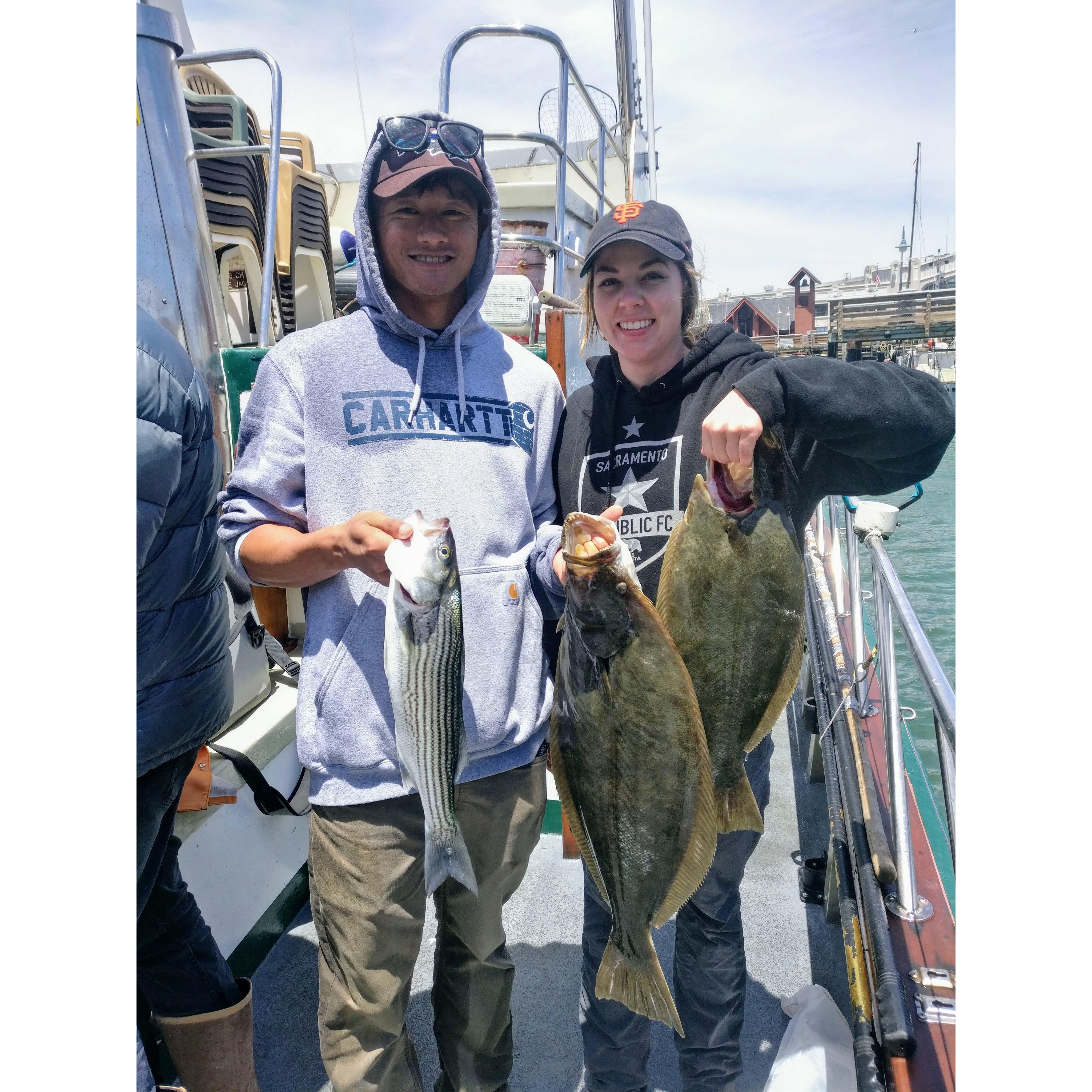 6.9.2018. Halibut and bass fishing