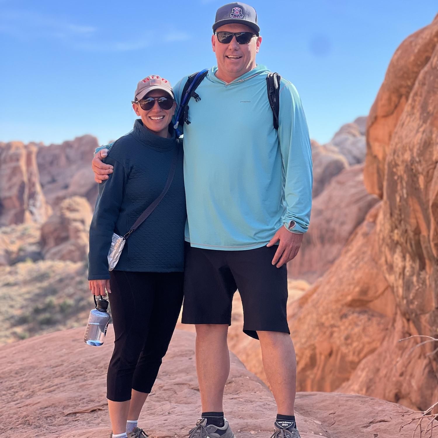 hiking in Moab, Utah