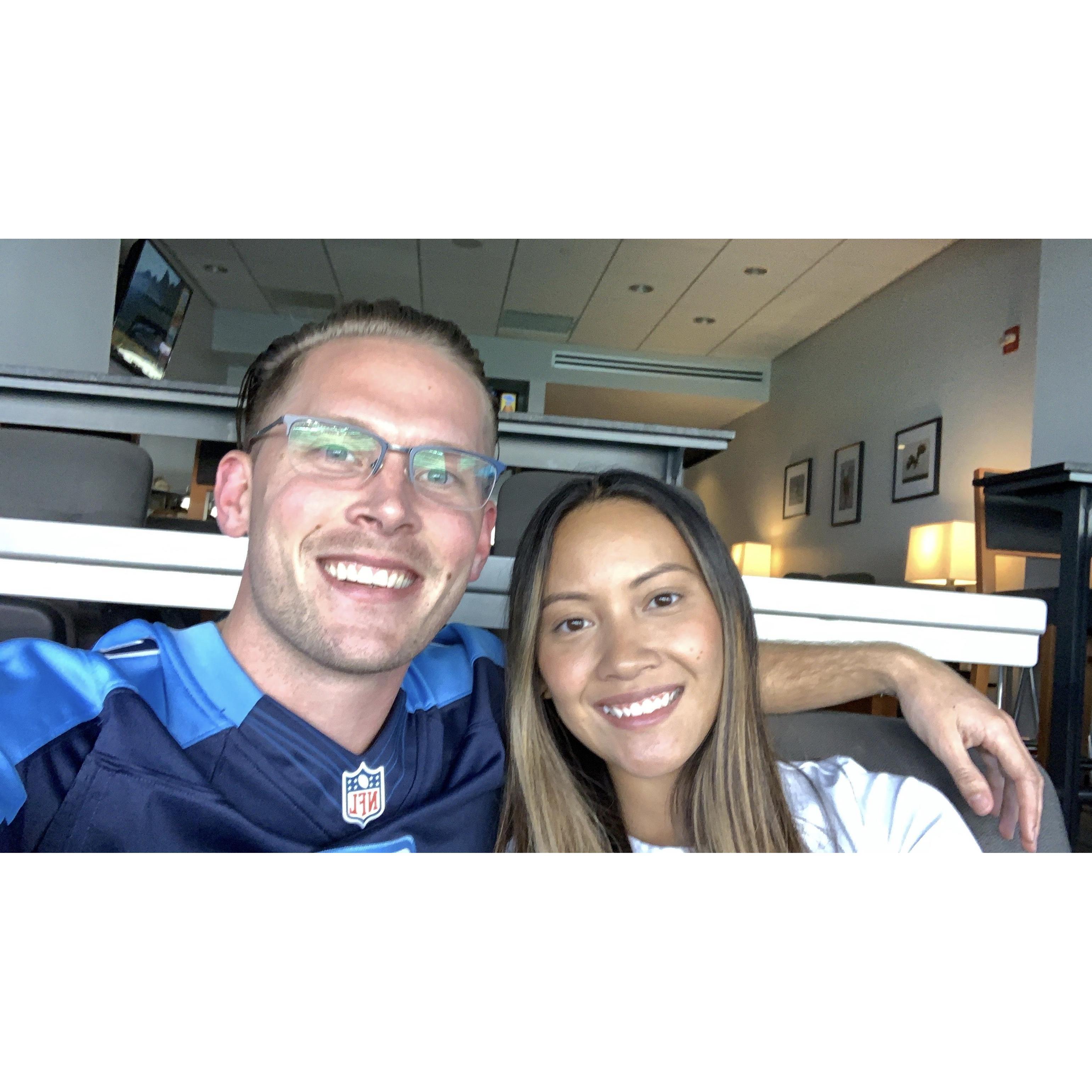 Pre-season Titans vs. Eagles (Day 5 after moving to Philly)