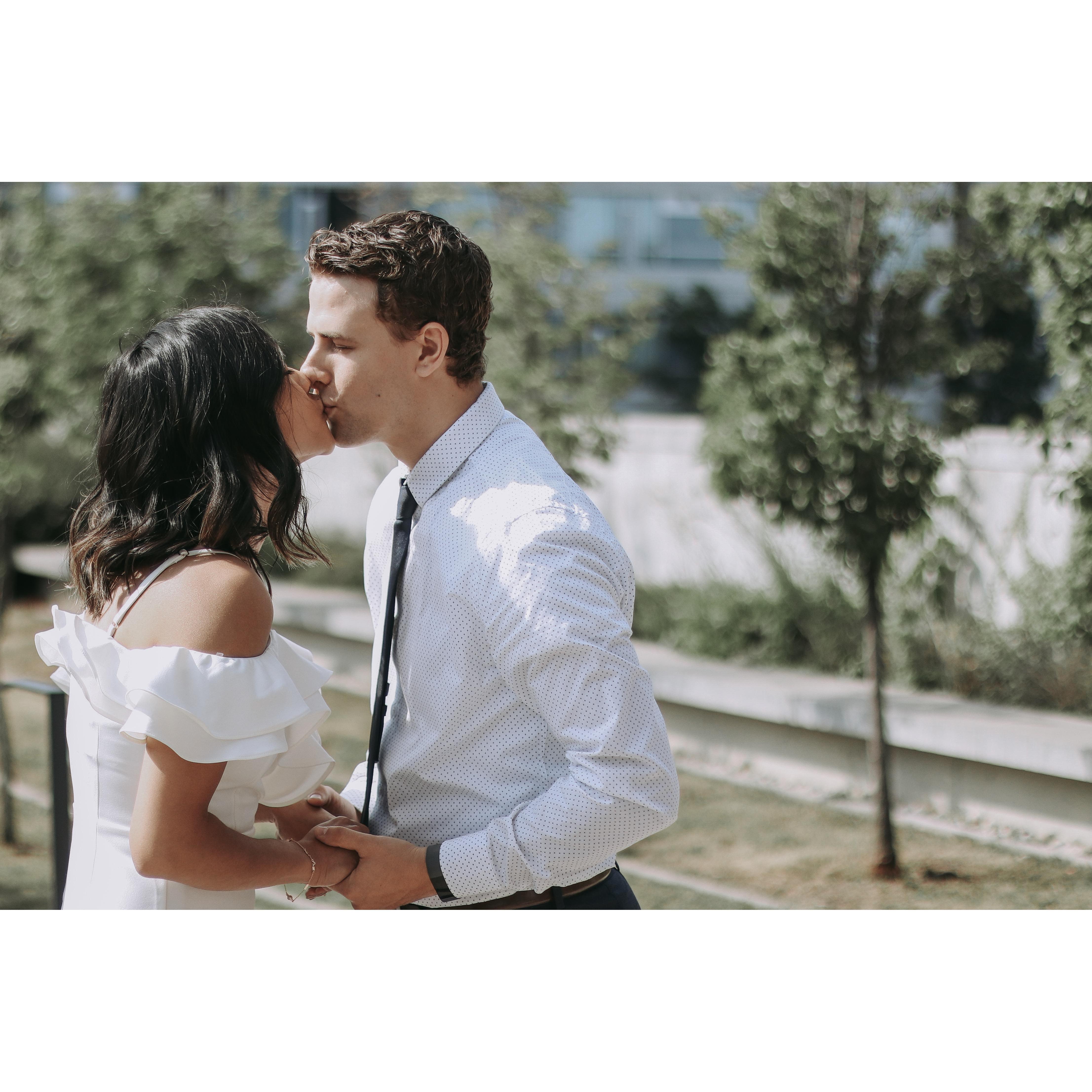 A kiss to seal the deal