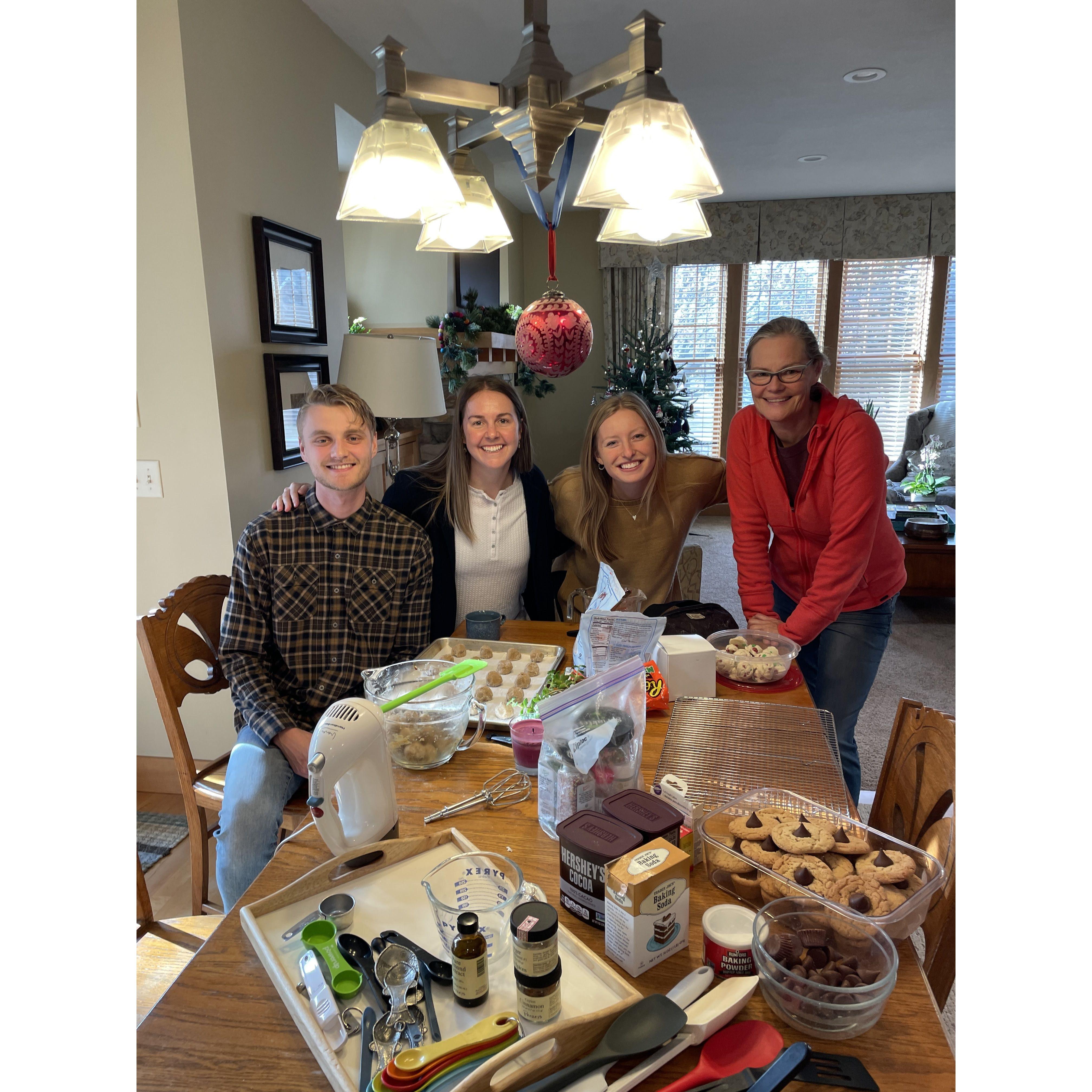 Christmas cookie baking - Hannah sure is marrying into a family that loves her sweet tooth!
