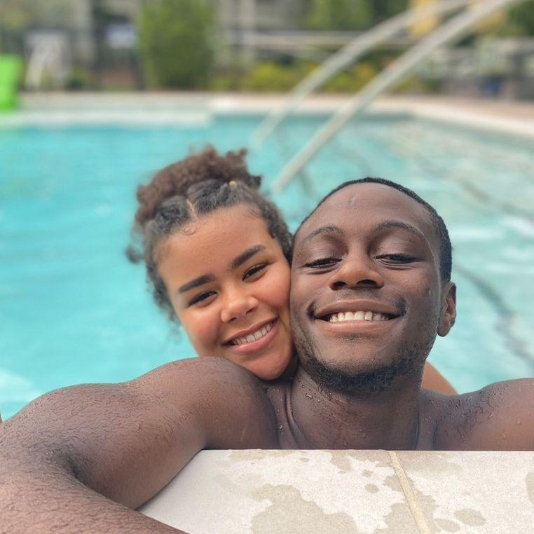 Our first picture together! July 28, 2020