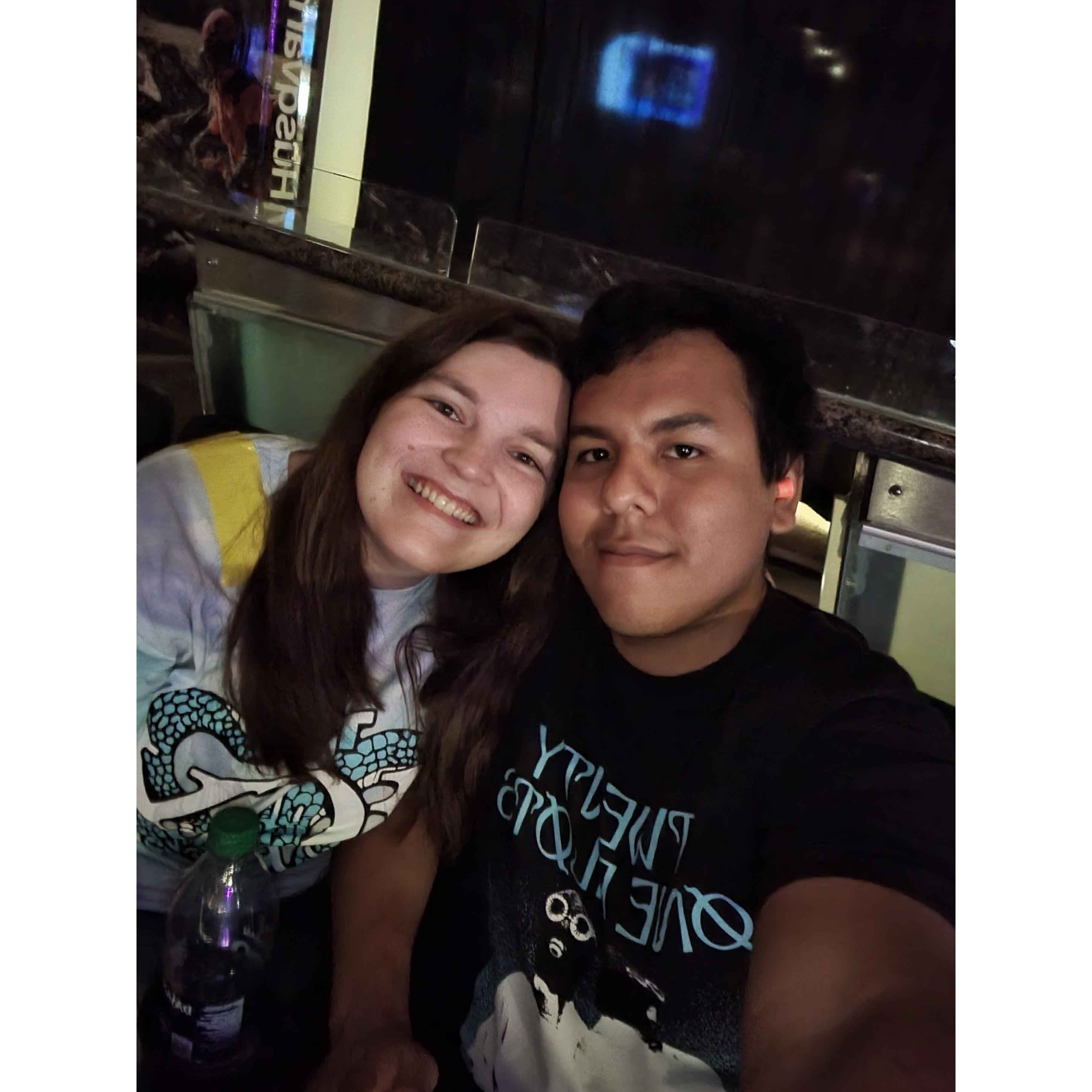 We went to go see twenty one pilots together in Charlotte!