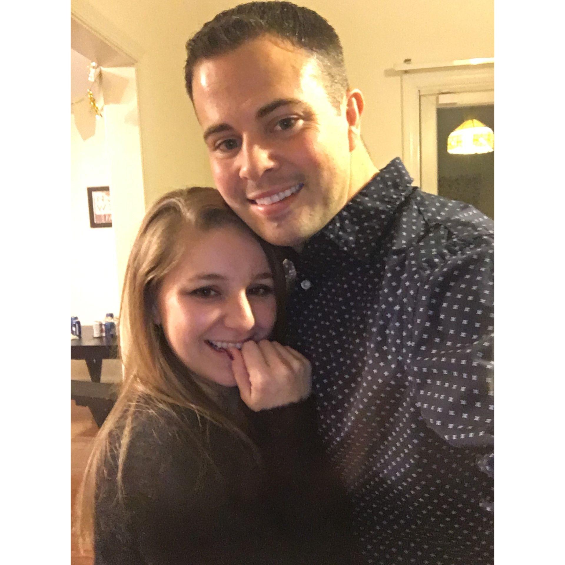 The first picture we ever took on New Years Eve.