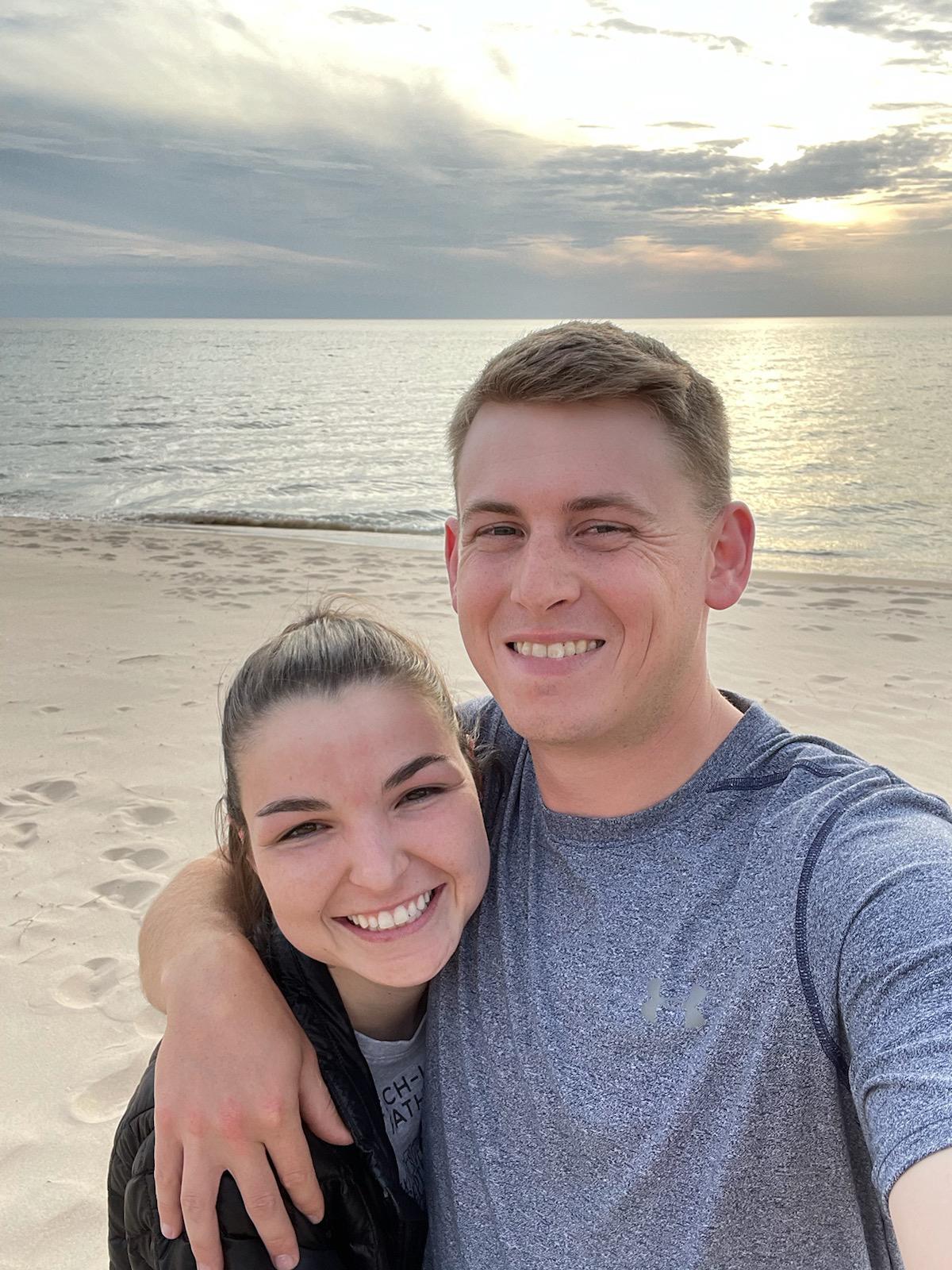 We went to see Lake Michigan while we were nearby for a wedding.