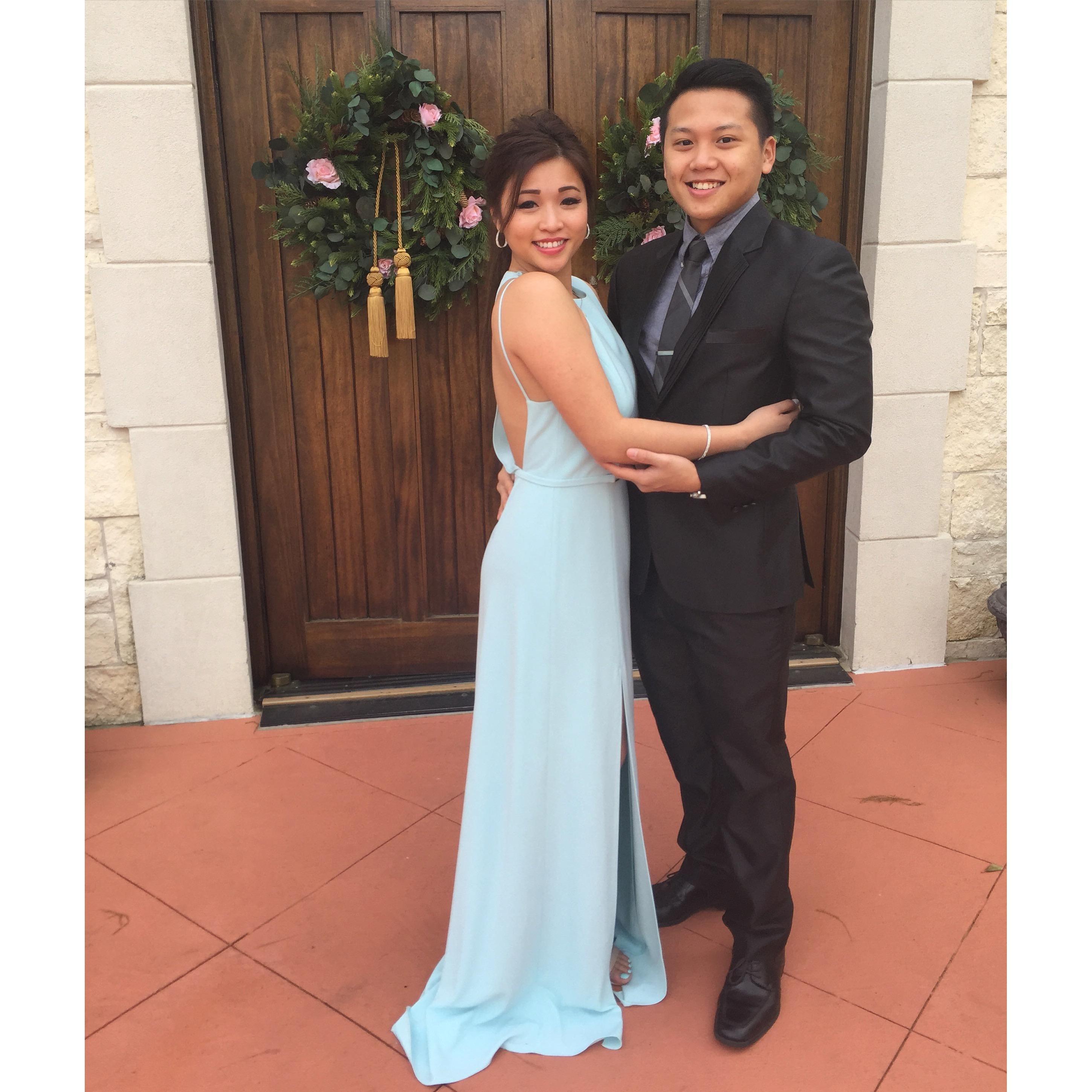 The first wedding we attended together