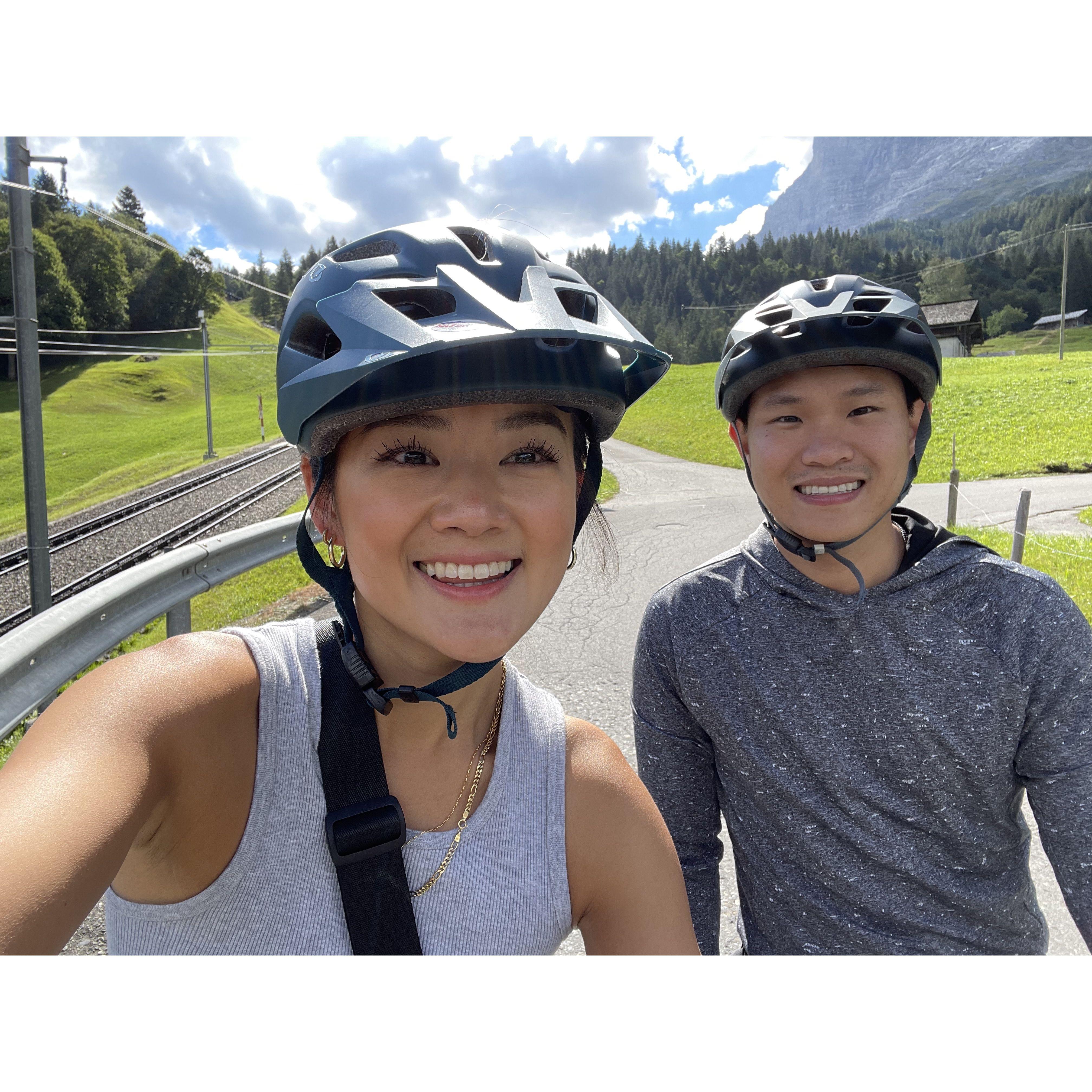 Summer 2022- biking around Wengen, Switzerland!