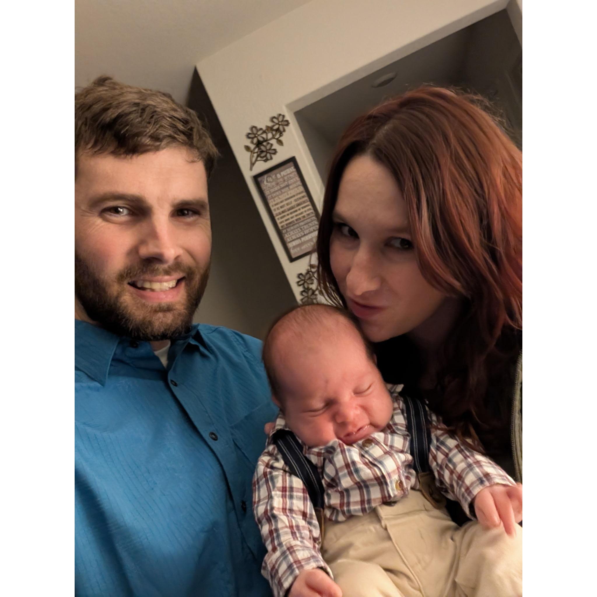 our little one came, first outing as a family