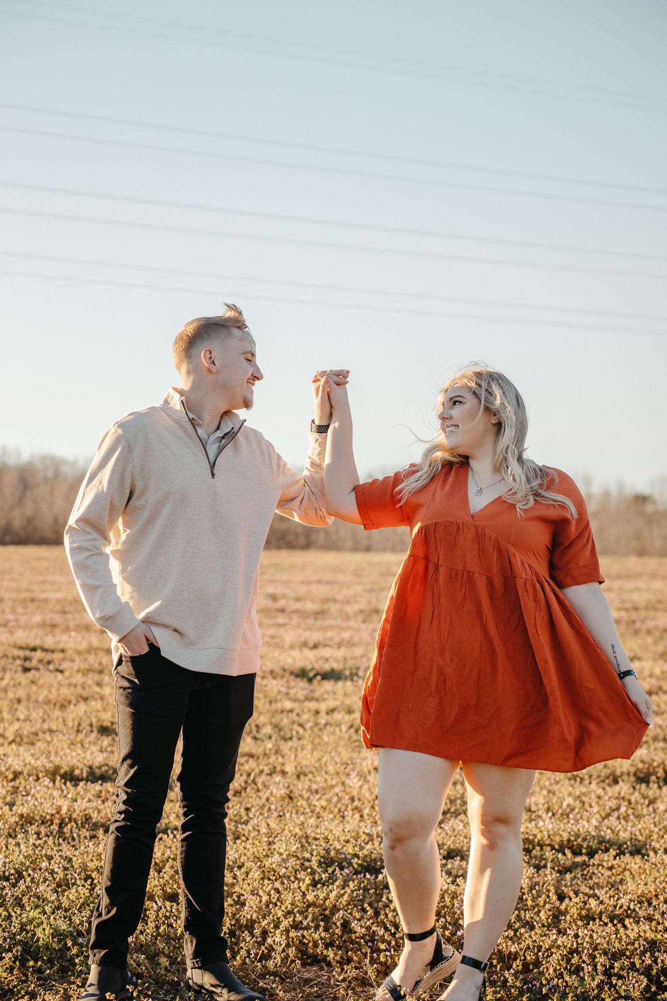 Our Engagement Session - Bailey Road Park, Cornelius NC - February 2022