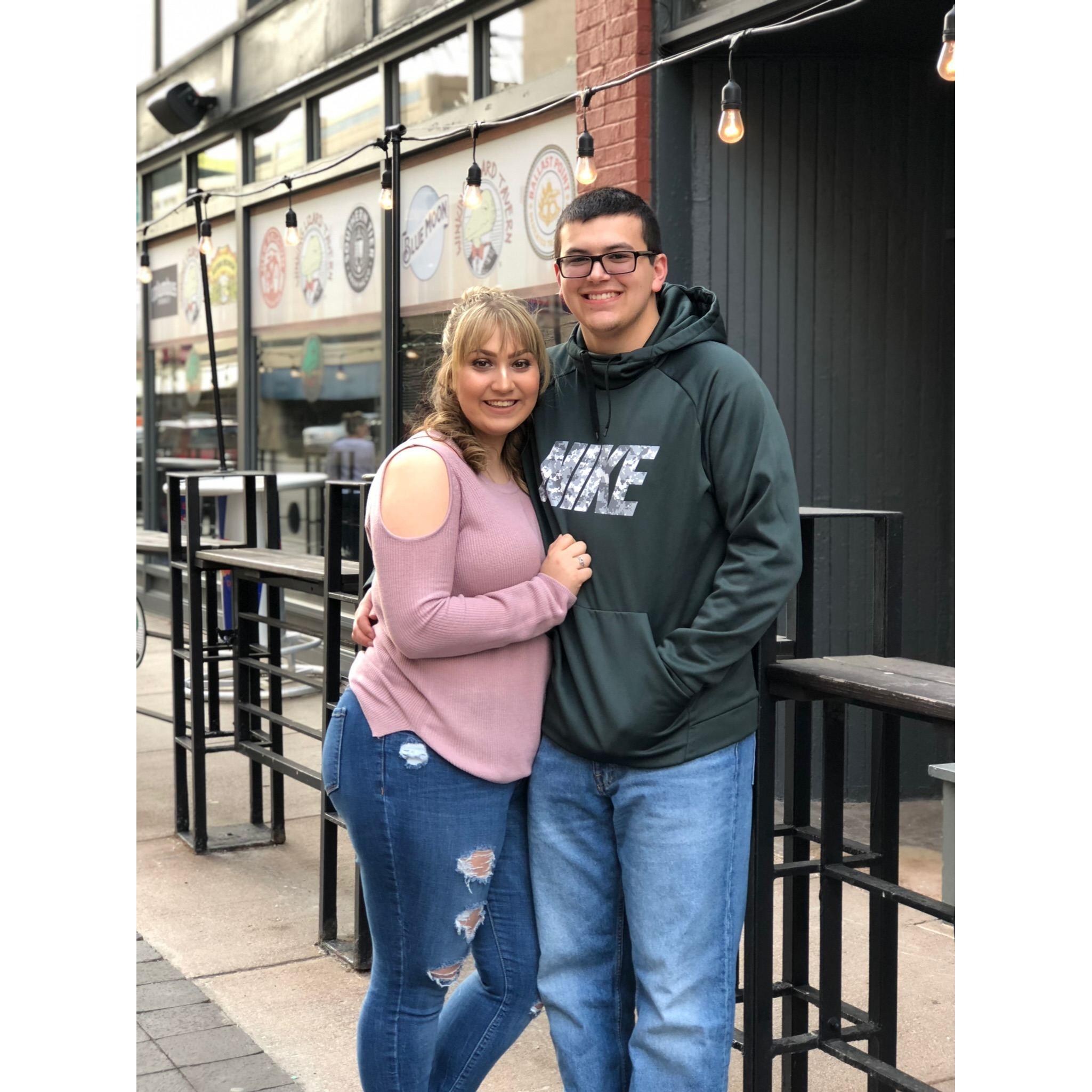 Our first concert together to see Ariana Grande!