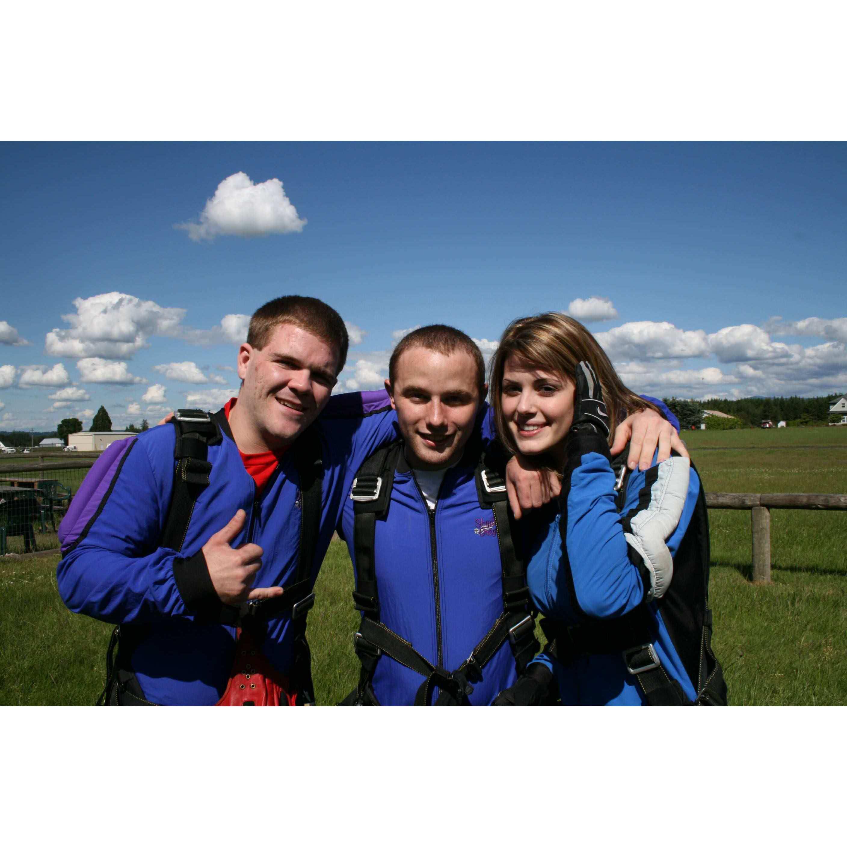 Skydiving with Cody for Meghan's 21st Birthday