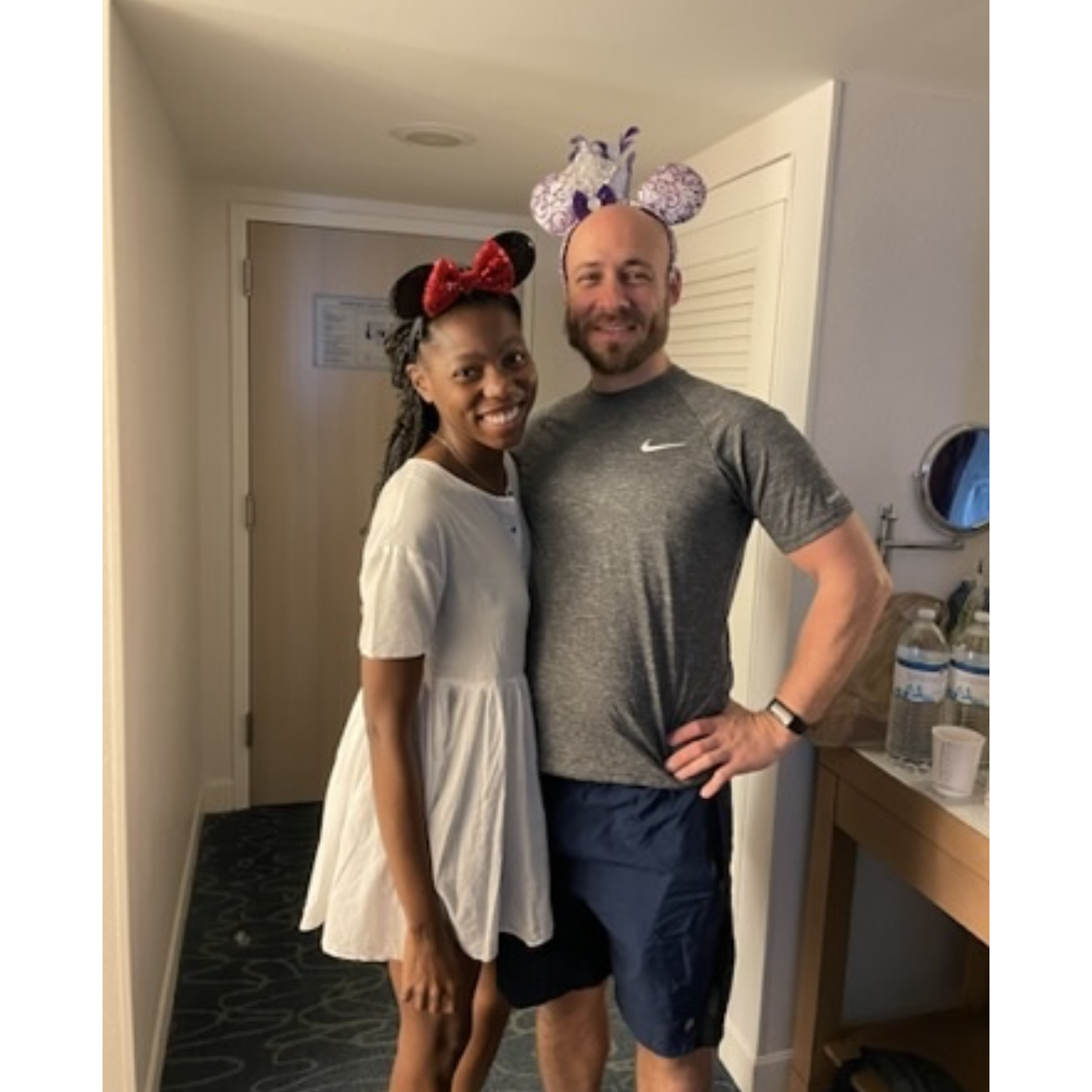 Ready to rock Disneyworld with the Jennefords... wait mine are purple?