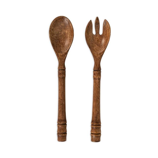 Juliska Bilbao Wood Salad Servers, Set of 2