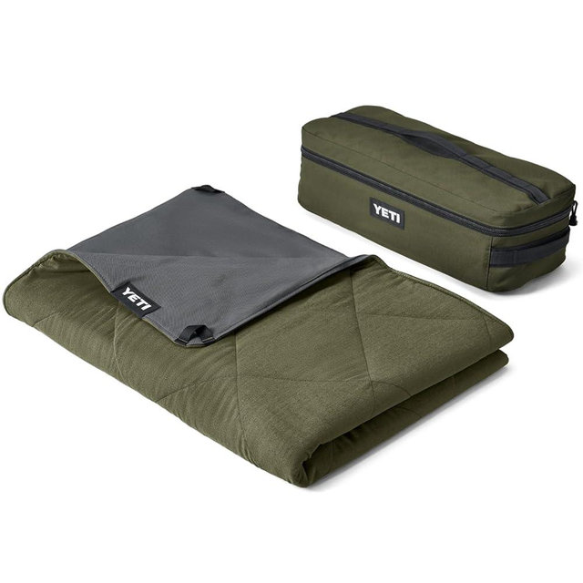 YETI Lowlands Blanket, Multi-Use Blanket with Travel Bag, Olive Green