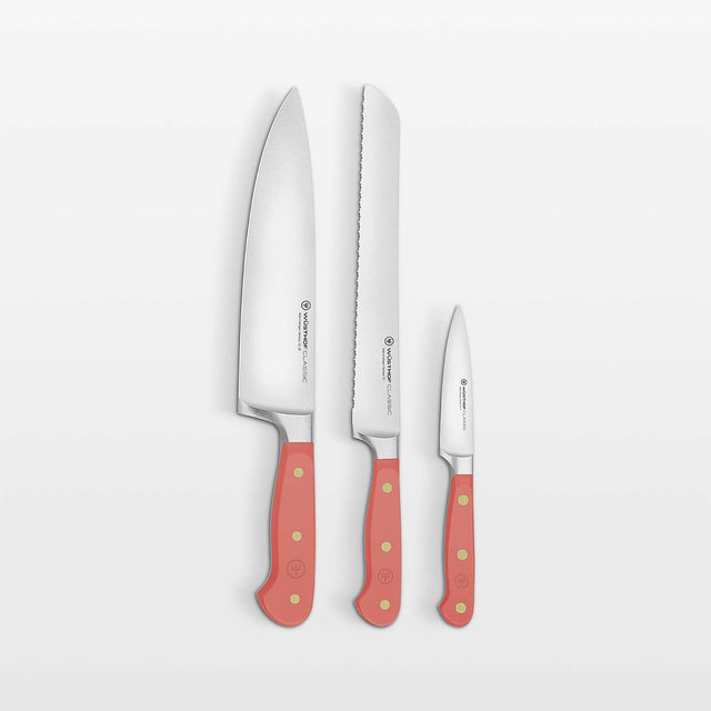 Wüsthof Classic Color Coral Peach 3-Piece Knife Set